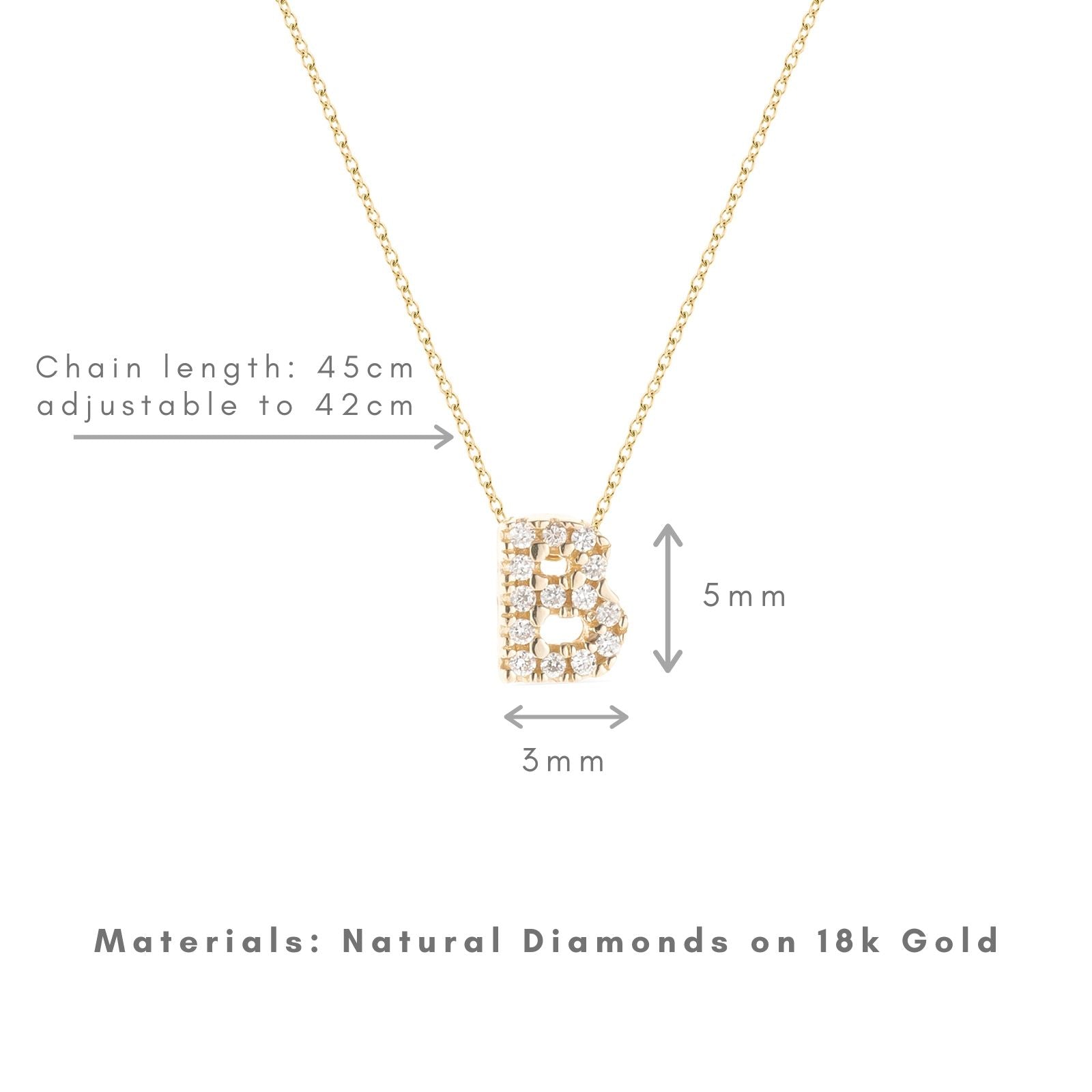 Shine, 18-karat Yellow Gold Necklace with Diamond Pendant - B