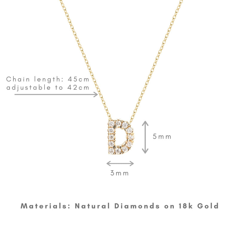 Shine, 18-karat Yellow Gold Necklace with Diamond Pendant - D