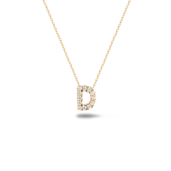 Shine, 18-karat Yellow Gold Necklace with Diamond Pendant - D