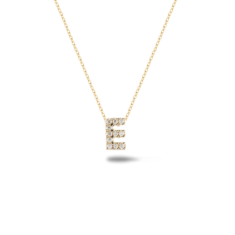 Shine, 18-karat Yellow Gold Necklace with Diamond Pendant - E