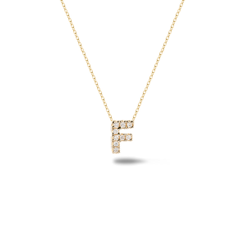 Shine, 18-karat Yellow Gold Necklace with Diamond Pendant - F