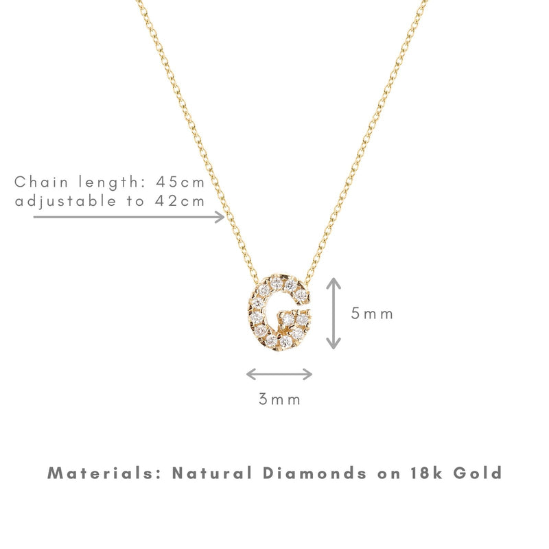 Shine, 18-karat Yellow Gold Necklace with Diamond Pendant - G