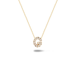 Shine, 18-karat Yellow Gold Necklace with Diamond Pendant - G