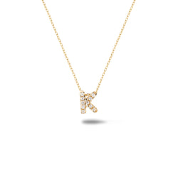 Shine, 18-karat Yellow Gold Necklace with Diamond Pendant - K