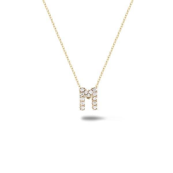 Shine, 18-karat Yellow Gold Necklace with Diamond Pendant - M