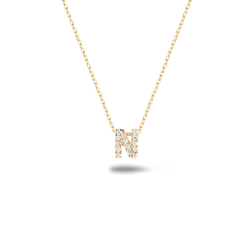 Shine, 18-karat Yellow Gold Necklace with Diamond Pendant - N