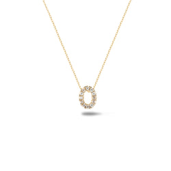 Shine, 18-karat Yellow Gold Necklace with Diamond Pendant - O