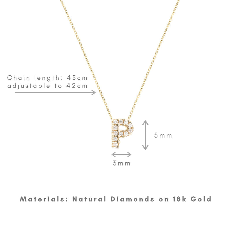 Shine, 18-karat Yellow Gold Necklace with Diamond Pendant - P