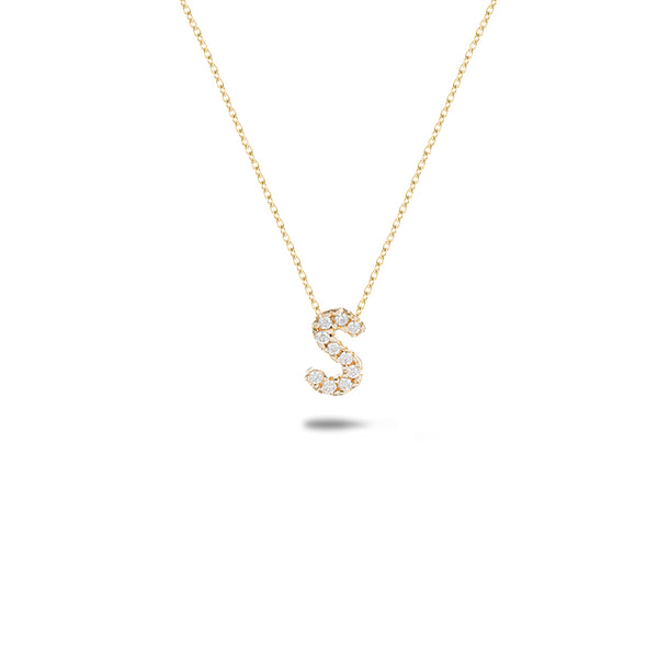 Shine, 18-karat Yellow Gold Necklace with Diamond Pendant - S