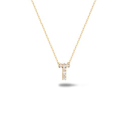 Shine, 18-karat Yellow Gold Necklace with Diamond Pendant - T
