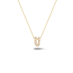 Shine, 18-karat Yellow Gold Necklace with Diamond Pendant - U