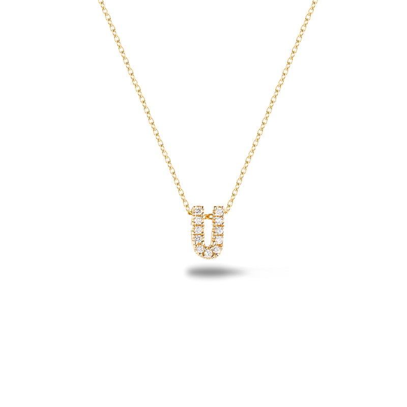 Shine, 18-karat Yellow Gold Necklace with Diamond Pendant - U