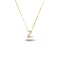 Shine, 18-karat Yellow Gold Necklace with Diamond Pendant - Z