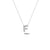 Bright, 18-karat White Gold Necklace with Diamond Pendant - F