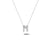 Bright, 18-karat White Gold Necklace with Diamond Pendant - M