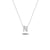 Bright, 18-karat White Gold Necklace with Diamond Pendant - N