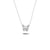 Bright, 18-karat White Gold Necklace with Diamond Pendant - W