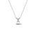 Bright, 18-karat White Gold Necklace with Diamond Pendant - X