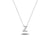 Bright, 18-karat White Gold Necklace with Diamond Pendant - Z