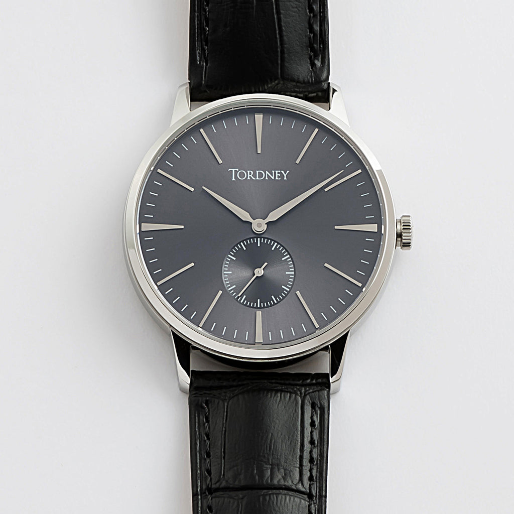 Mono Collection, Warm Grey Dial/Black. Minimalist watches with